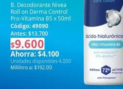 Nivea - Desodorante Derma Control