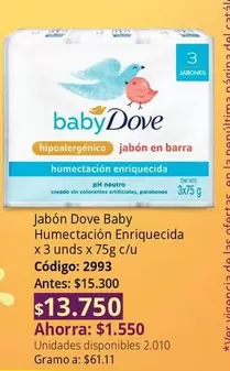 Dove - Jabón Baby