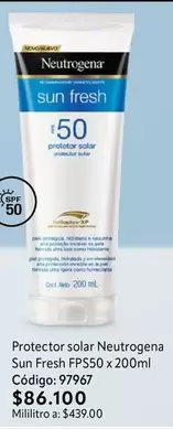 Neutrogena - Sun Fresh FPS50 x 200ml
