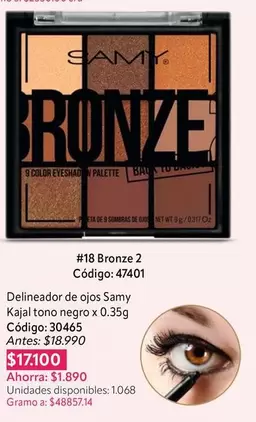 Palette - Kajal tono negro x 0.35g