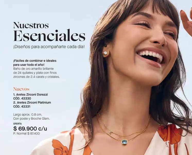 Oro - Aretes Zirconi Dorezzi, Aretes Zirconi Platinum