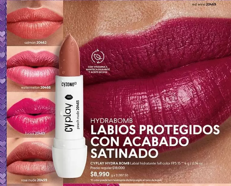 Nude - HYDRABOMB LABIOS PROTEGIDOS CON ACABADO SATINADO