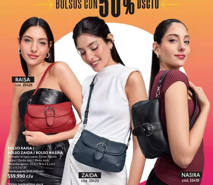 BOLSO RAISA, BOLSO ZAIDA, BOLSO NASIRA