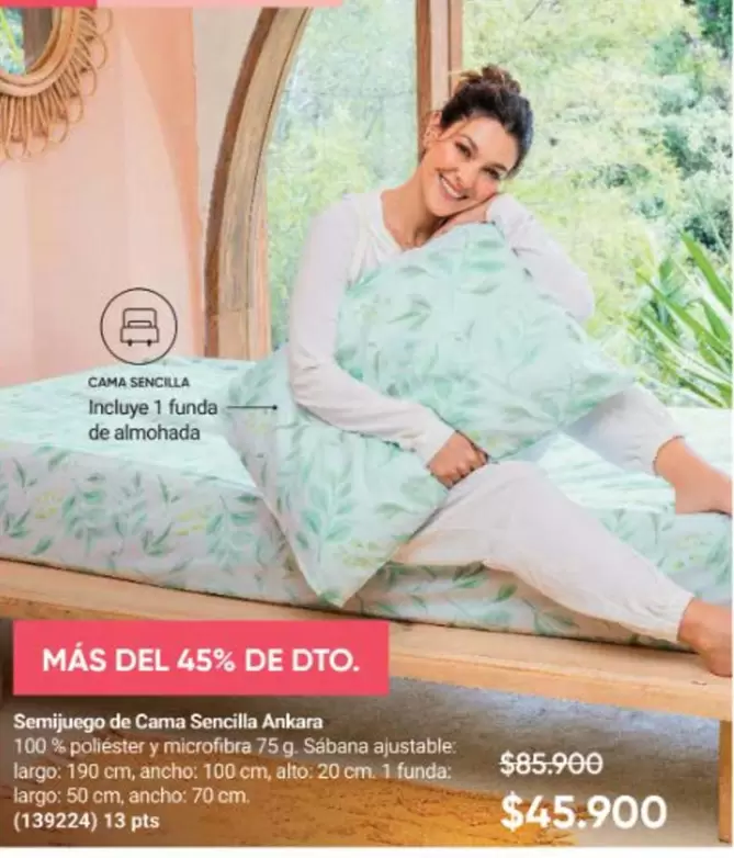 Semijuego de Cama Sencilla Ankara