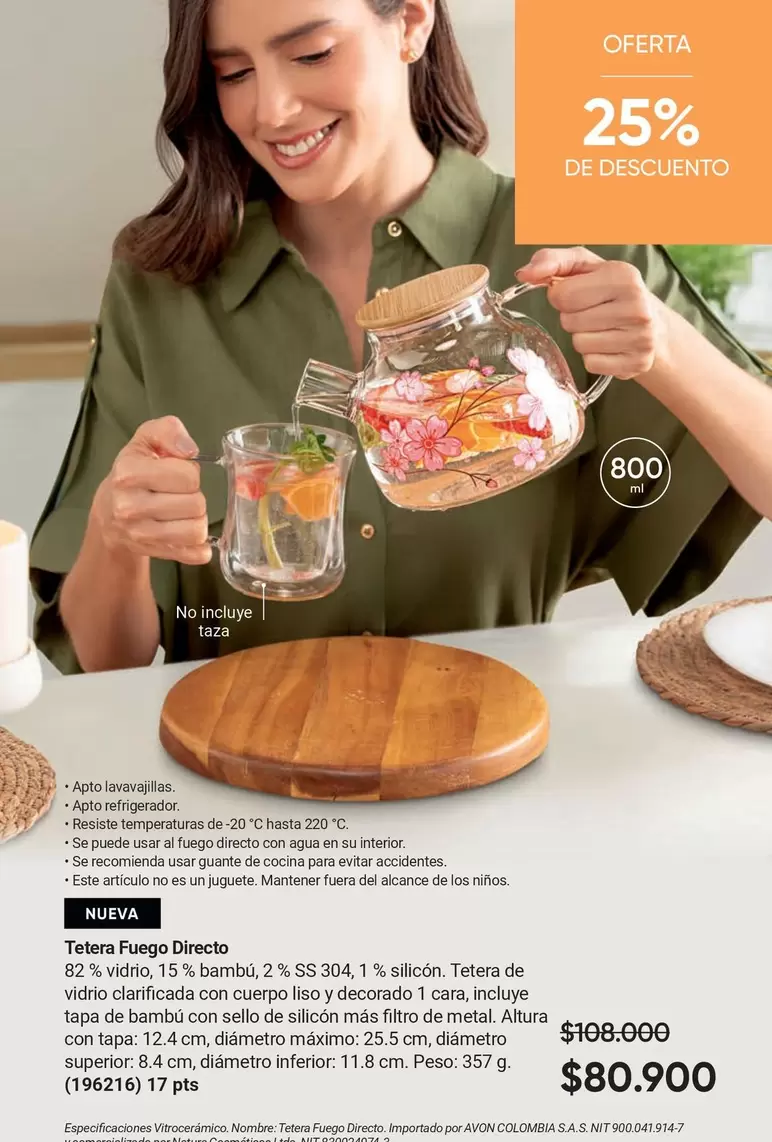 Avon - Tetera Fuego De