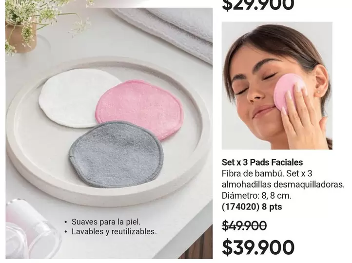 Piel - Set x 3 Pads Faciales