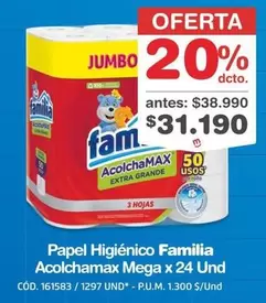 Familia - Acolchamax Mega x 24 Und