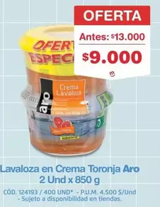 Aro - Lavaloza en Crema Toronja