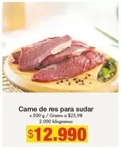 Came de res para sudar