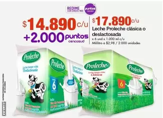 Proleche - Leche  clásica o deslactosada