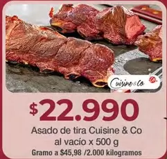 Cuisine & Co - Asado de tira