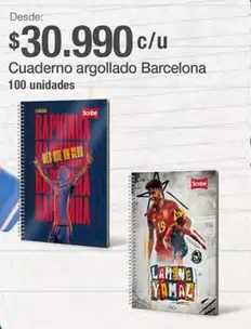 Cuaderno argollado Barcelona