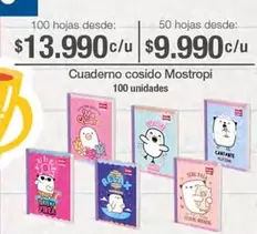 Cuaderno con 100 hojas