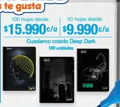 Cuaderno cosido Deep Dark