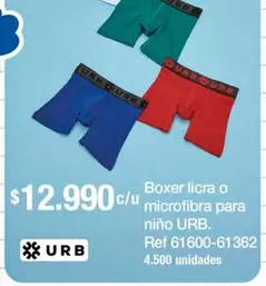 Urb - Boxer Licra O Microfibra Para Niño