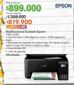 Epson - Multifuncional Ecotank