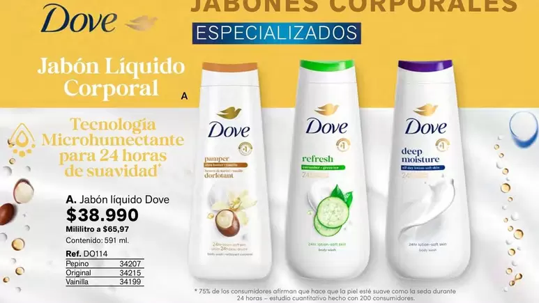 Dove - Jabón Líquido Corporal