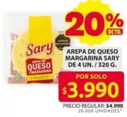 Sary - AREPA DE QUESO MARGARINA