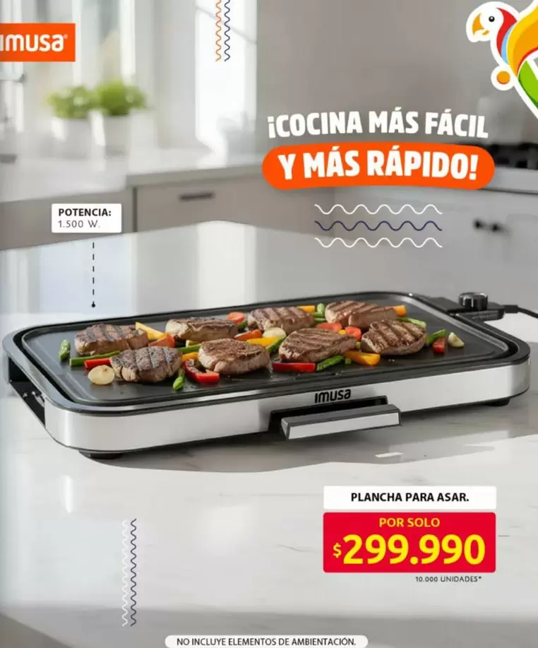 Imusa - PLANCHA PARA ASAR