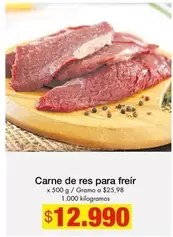 Carne de res para freír