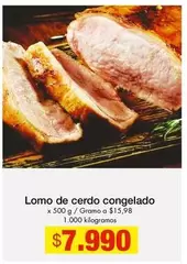 Lomo de cerdo congelado