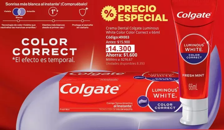 Colgate - Luminous White Color Correct