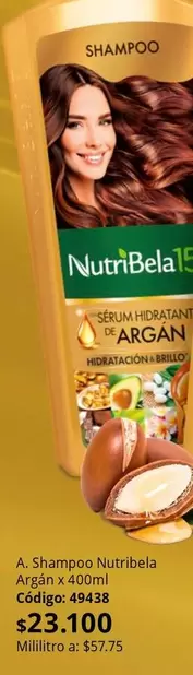 NutriBela - Shampoo Argan x 400ml