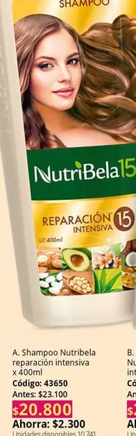 NutriBela - Shampoo reparación intensiva