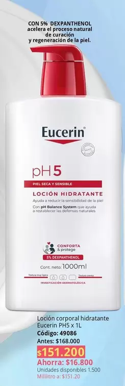 Eucerin - Loción corporal hidratante