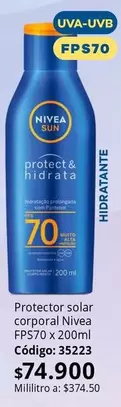 Nivea - Protector solar corporal FPS70 x 200ml