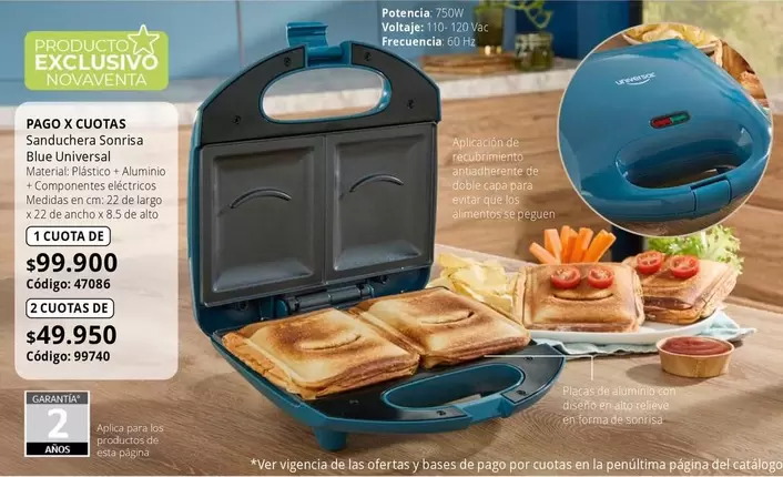 Exclusivo - Sanduchera Sonrisa