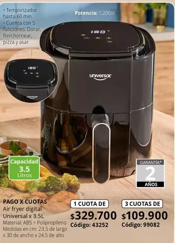 Universal - Air fryer digital