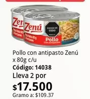 Zenú - Pollo con antipasto