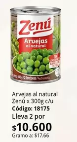 Zenú - Arvejas al natural