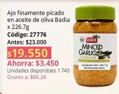 Badia - Ajo finamente picado en aceite de oliva