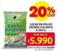 Colanta - Leche en polvo entera
