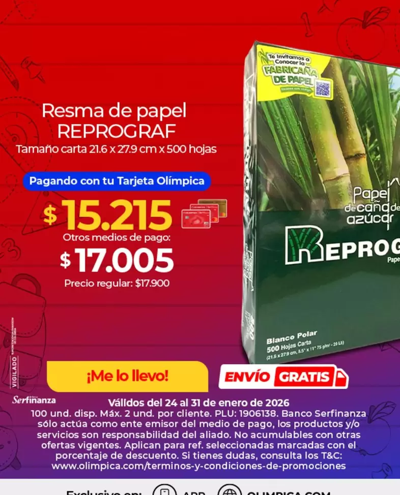 Reprograf - Resma de papel