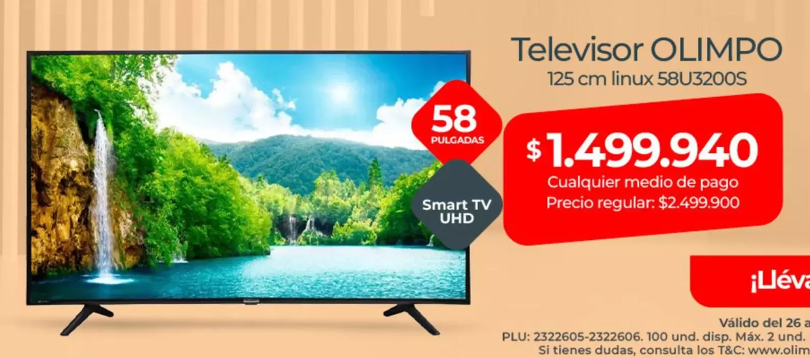 Olimpo - OLIMPO 58U32005