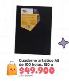 Cuaderno artístico A5 de 100 hojas, 150 g