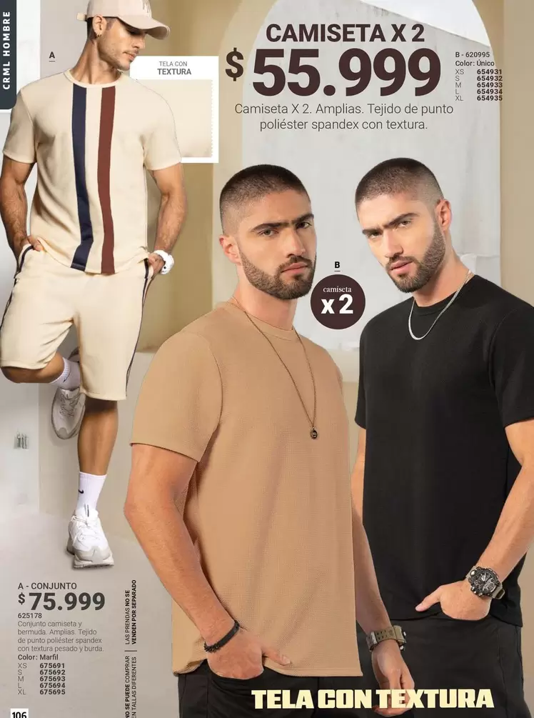 Textura - CAMISETA X 2