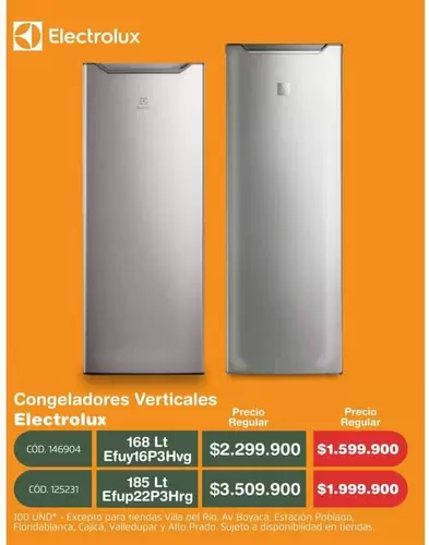 Electrolux - Congeladores Verticales