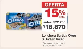 oreo - Lonchera Surtida