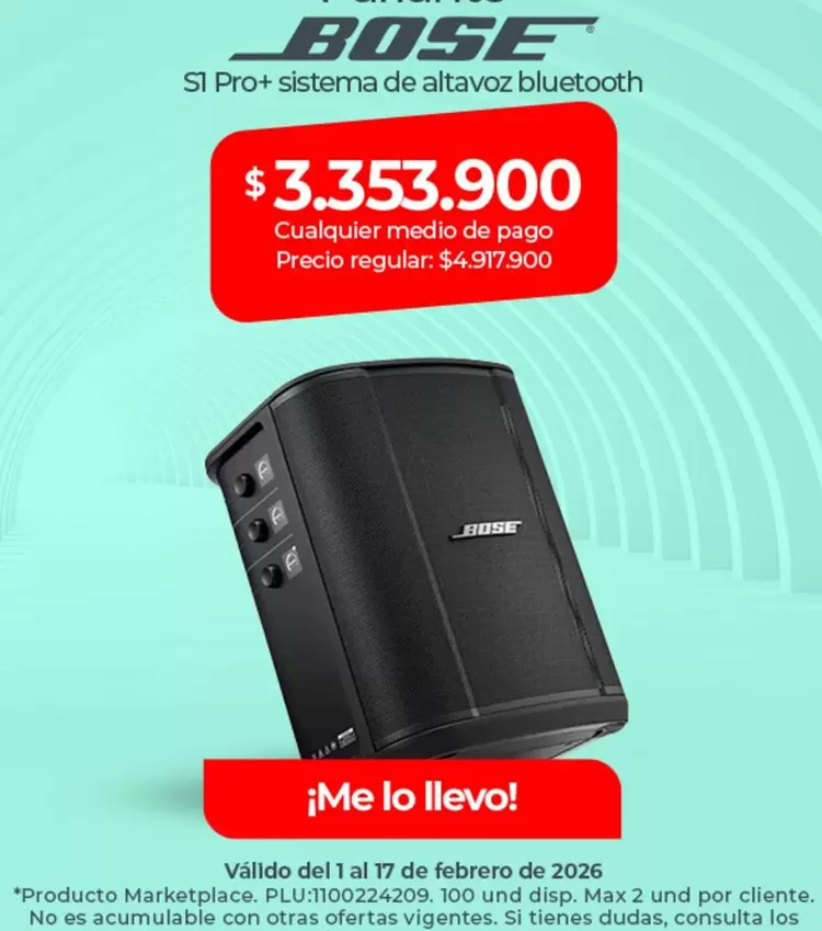 Bose - SI Pro+ sistema de altavoz bluetooth