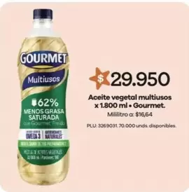 Gourmet - Aceite vegetal multiusos