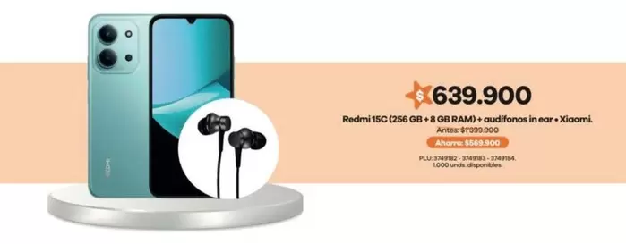 Xiaomi - Redmi 10C 64GB + 4GB RAM