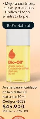 Bio Oil - Aceite para el cuidado de la piel Natural x 60ml
