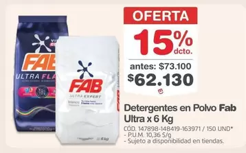 Fab - Detergentes en Polvo Ultra