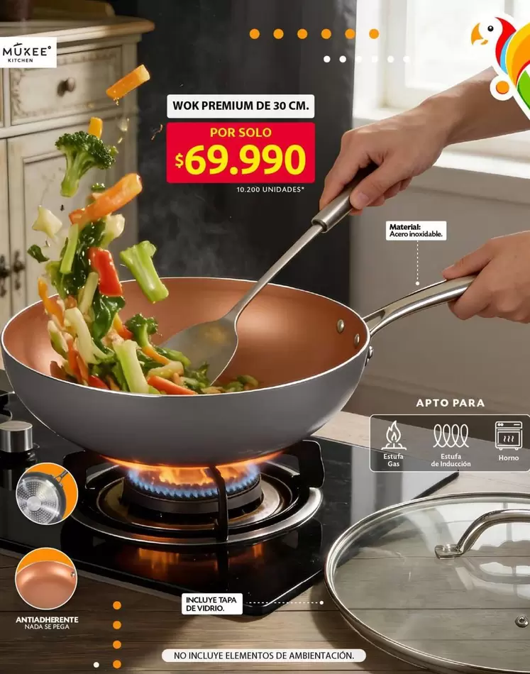 Premium - WOK PREMIUM DE 30 CM.