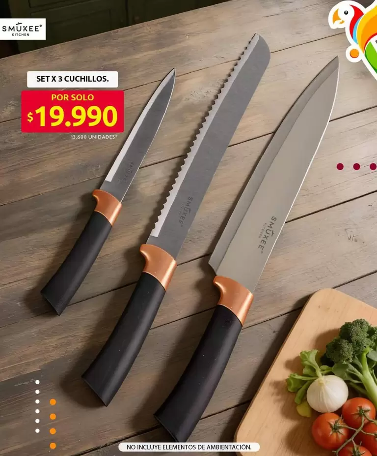 SET X 3 CUCHILLOS