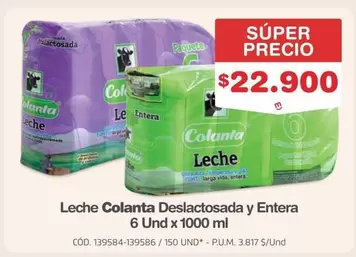 Colanta - Deslactosada y Entera